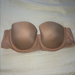 nude strapless bra